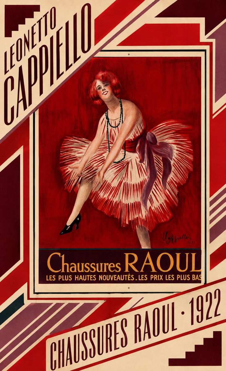 Leonetto Cappiello Chaussures Raoul No5 - Poszter