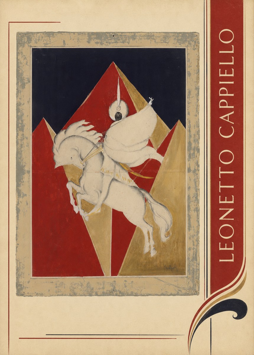 Leonetto Cappiello Rider on a White Horse No4 - Poszter