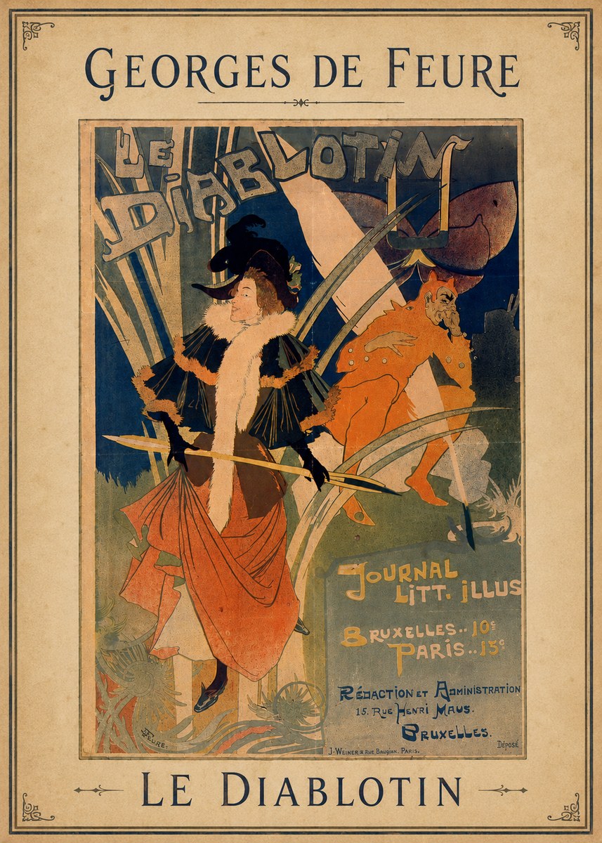 Georges de Feure Le Diablotin II No3 - Poszter