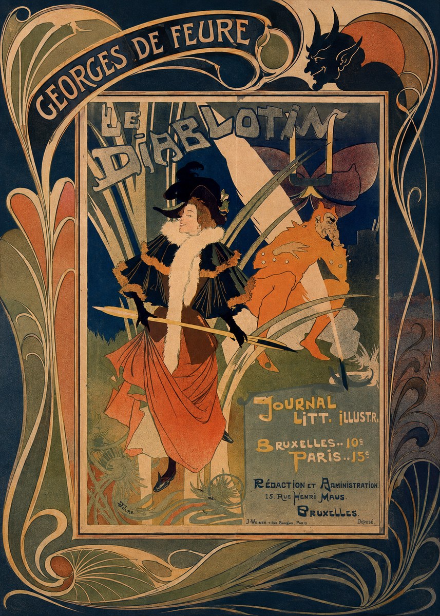 Georges de Feure Le Diablotin II No5 - Poszter