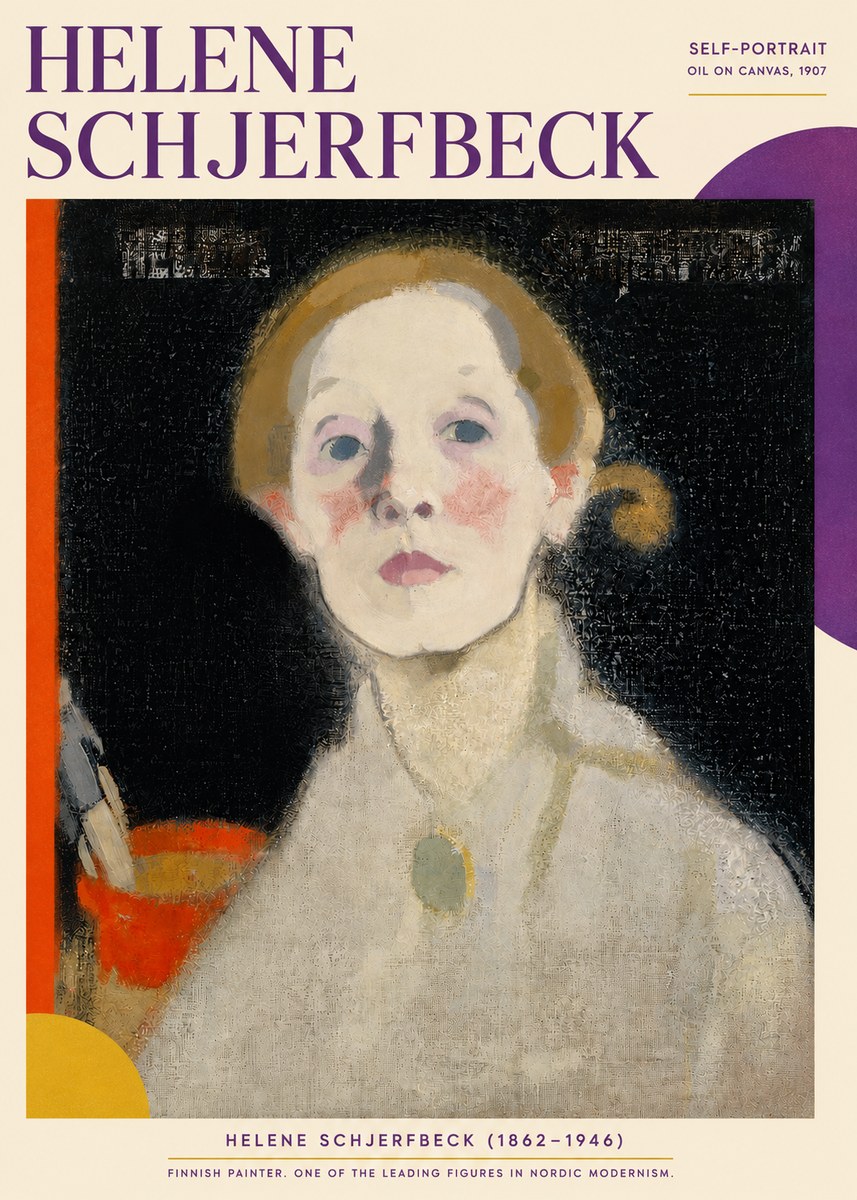Helene Schjerfbeck Self-portrait No3 - Poszter