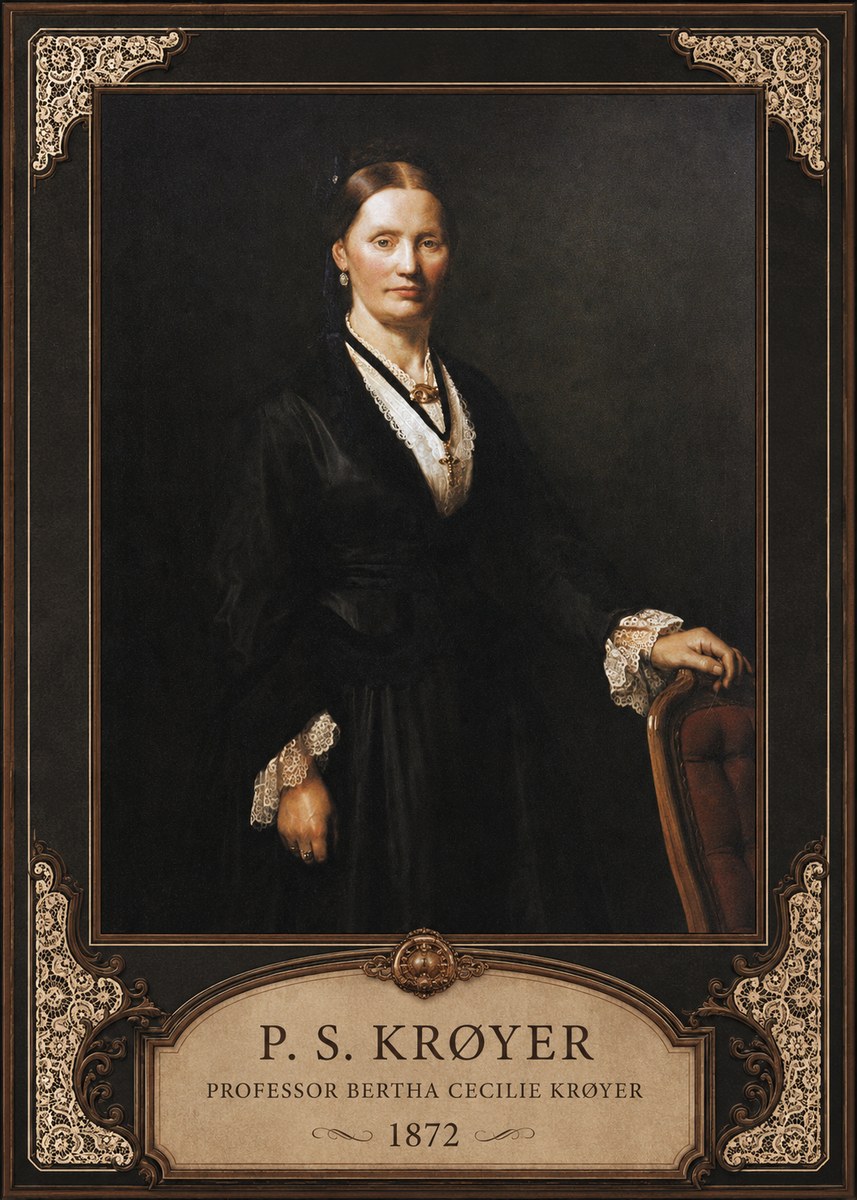 P.S. Krøyer Professor Bertha Cecilie Krøyer No6 - Poszter