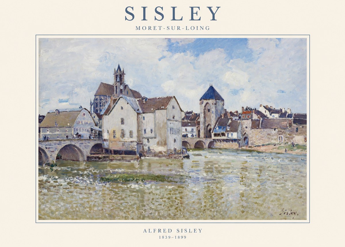 Sisley Moret-sur-loing No1 - Poszter