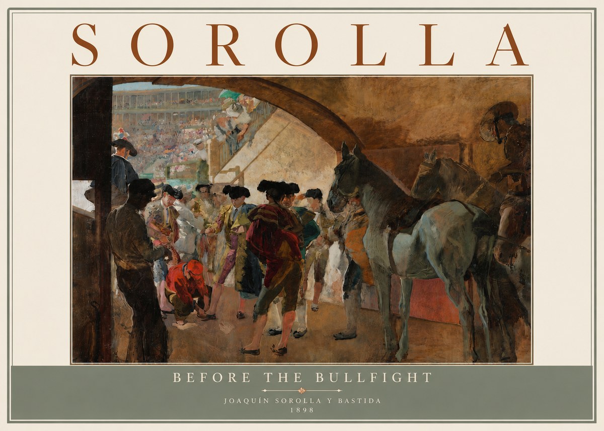 Sorolla Before the Bullfight No5 - Poszter