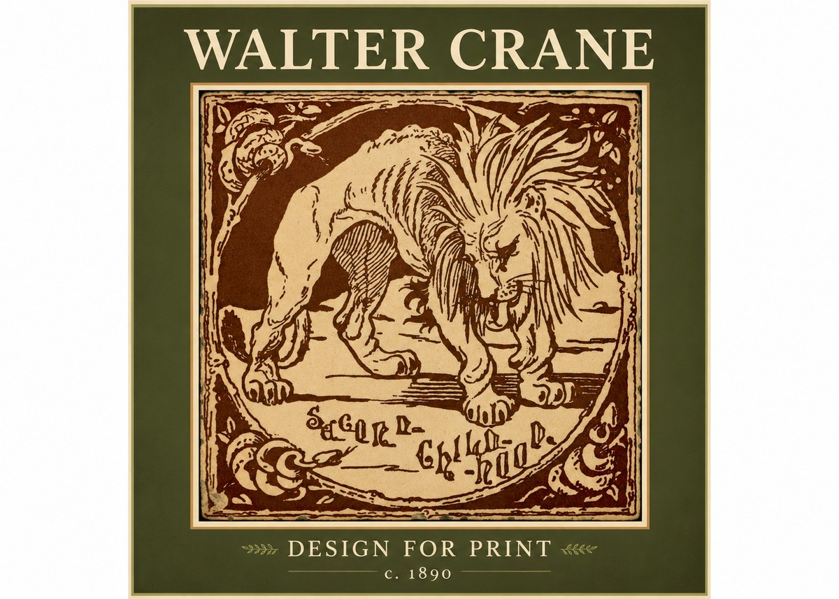 Walter Crane Sacred Childhood No2 - Poszter