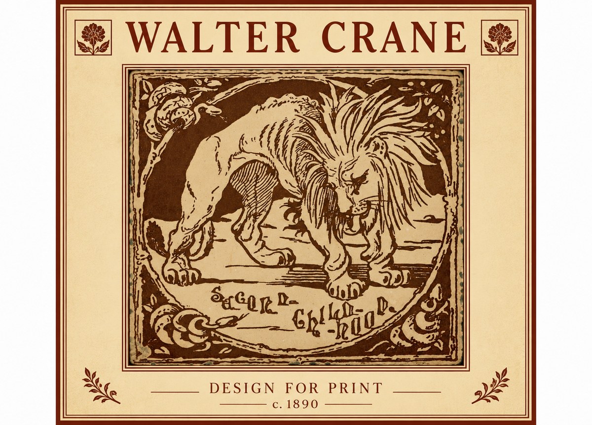 Walter Crane Sacred Childhood No6 - Poszter