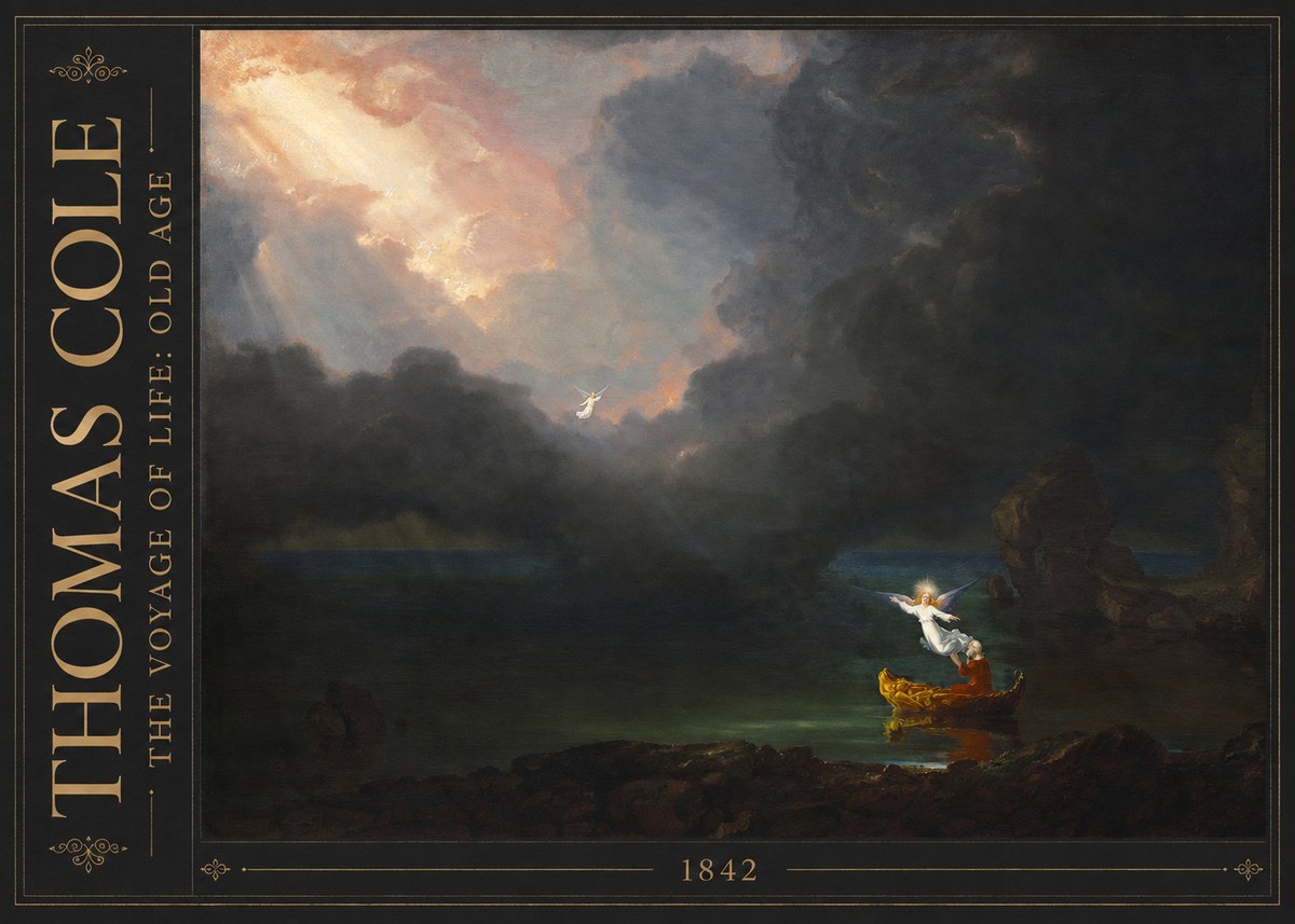 Thomas Cole The Voyage of Life: Old Age III No3 - Poszter