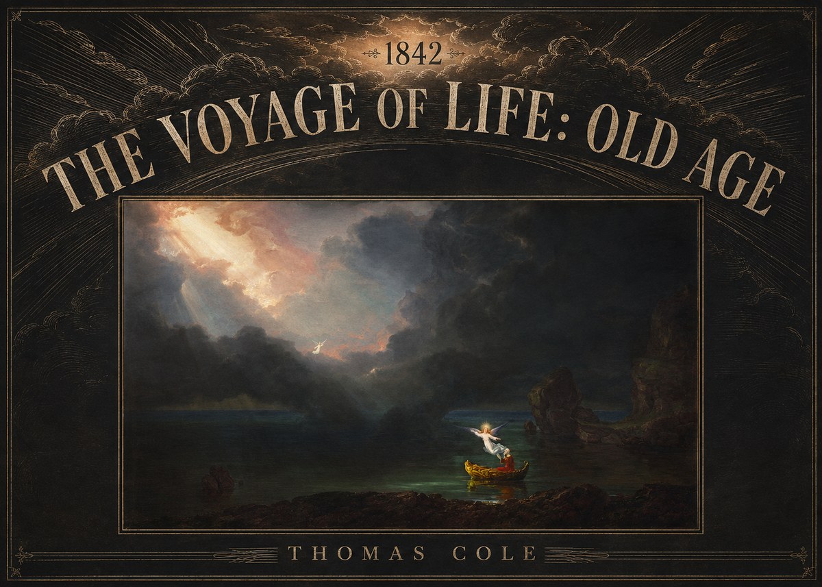 Thomas Cole The Voyage of Life: Old Age III No5 - Poszter