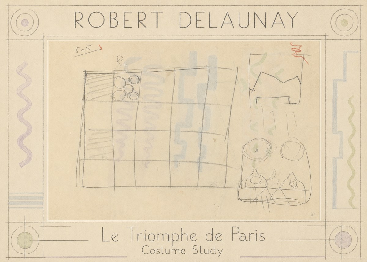 Robert Delaunay Le Triomphe De Paris - Costume Study No1 - Poszter