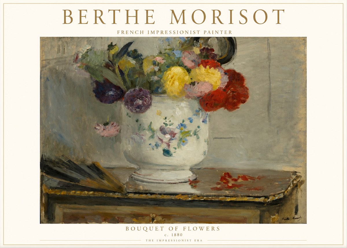 Berthe Morisot Bouquet of Flowers No1 - Poszter