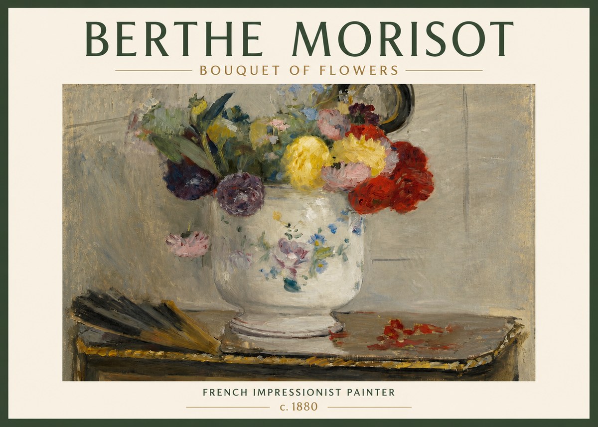 Berthe Morisot Bouquet of Flowers No3 - Poszter