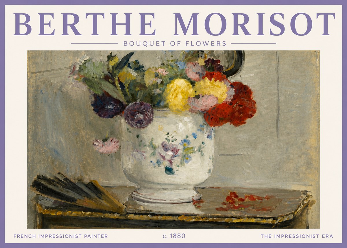 Berthe Morisot Bouquet of Flowers No4 - Poszter