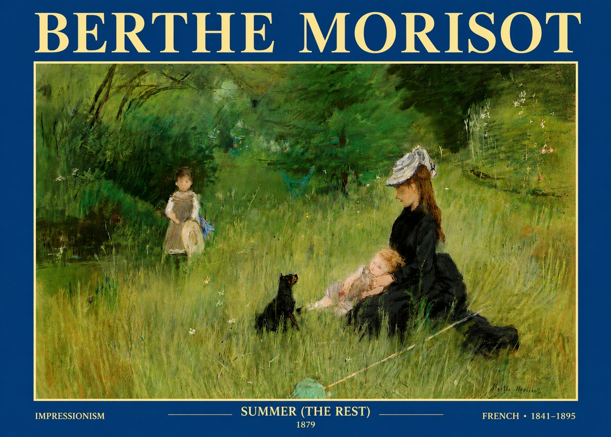 Berthe Morisot Summer (the Rest) No4 - Poszter