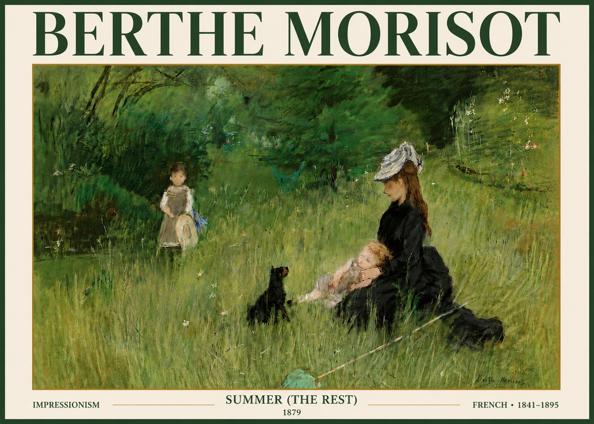 Berthe Morisot Summer (the Rest) No5 - Poszter