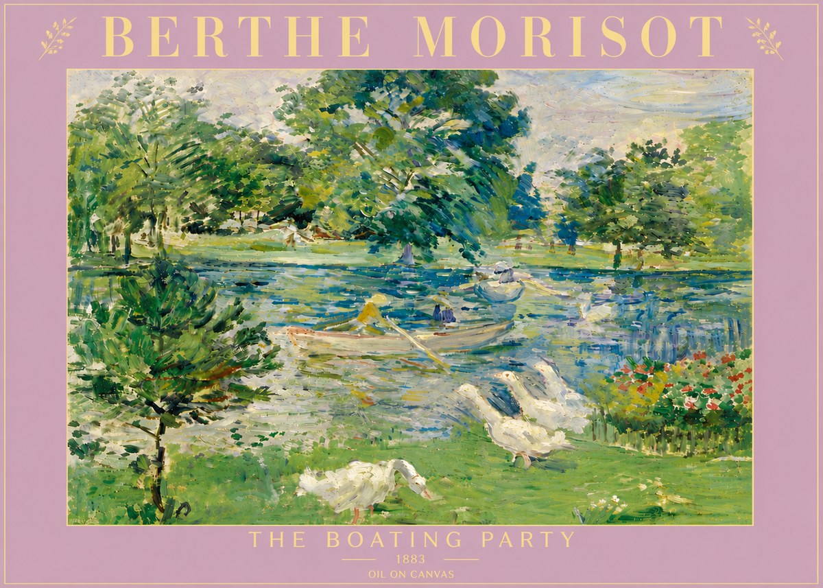 Berthe Morisot The Boating Party No5 - Poszter