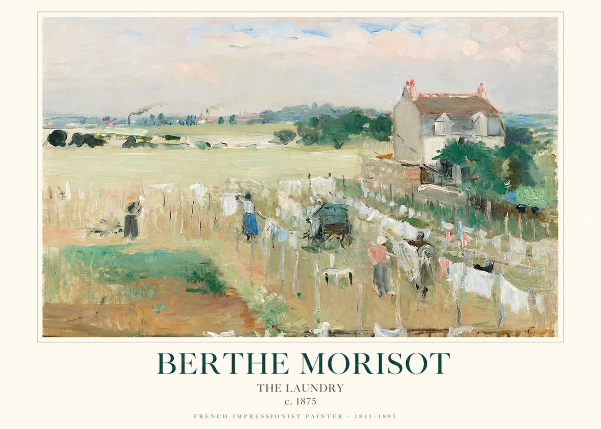 Berthe Morisot The Laundry No1 - Poszter