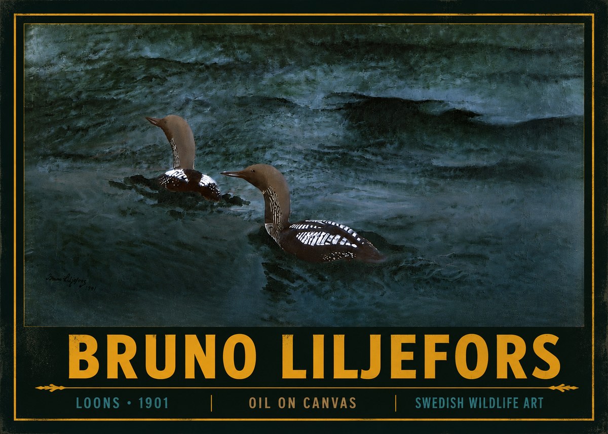 Bruno Liljefors Loons · 1901 No4 - Poszter