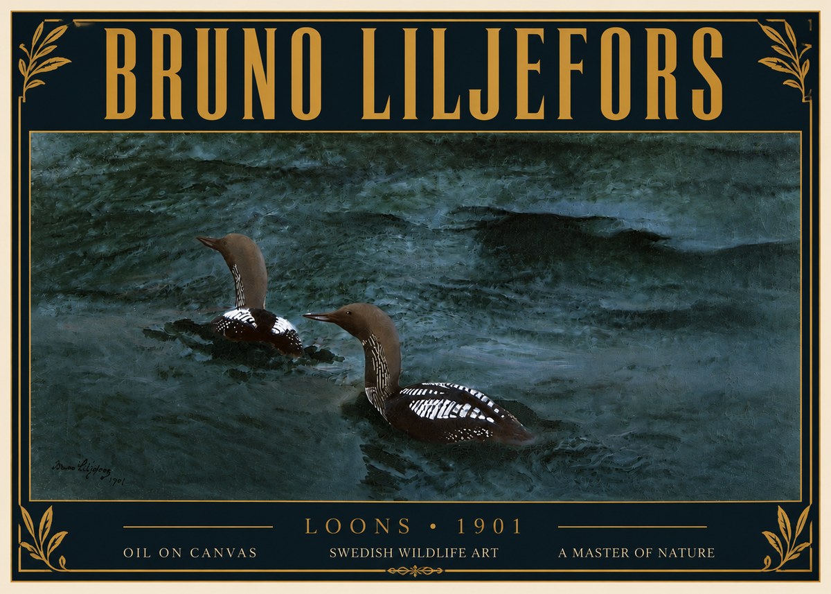 Bruno Liljefors Loons · 1901 No6 - Poszter