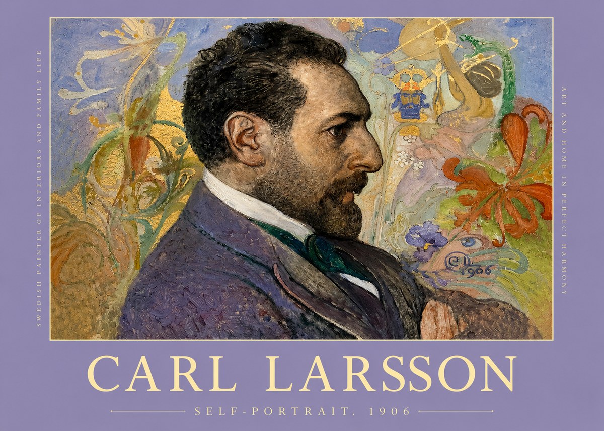 Carl Larsson Self-portrait. 1906 No2 - Poszter