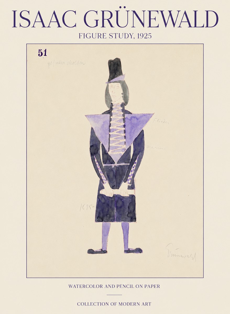 Isaac Grünewald Figure Study, 1925 No1 - Poszter