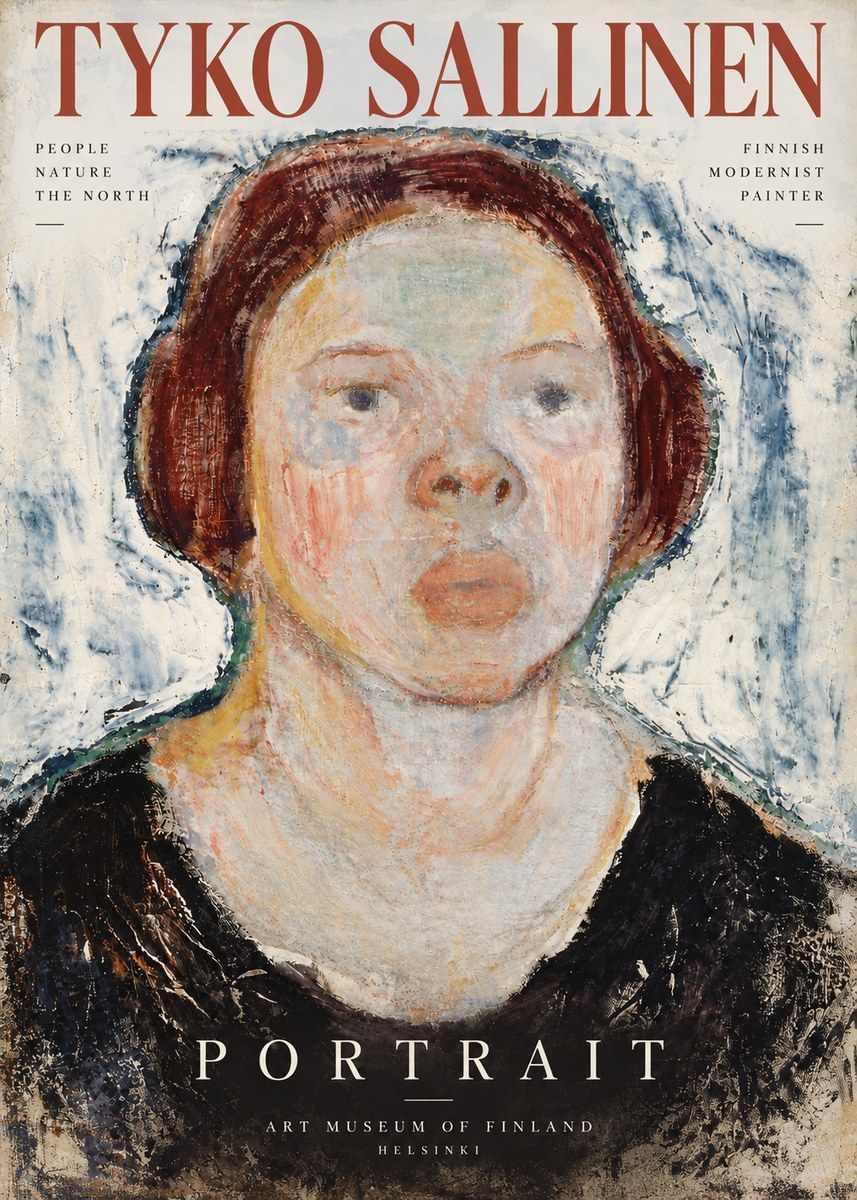 Tyko Sallinen Portrait I No4 - Poszter