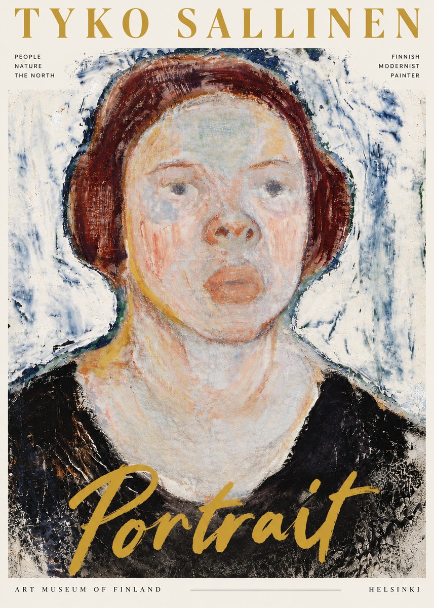 Tyko Sallinen Portrait I No6 - Poszter
