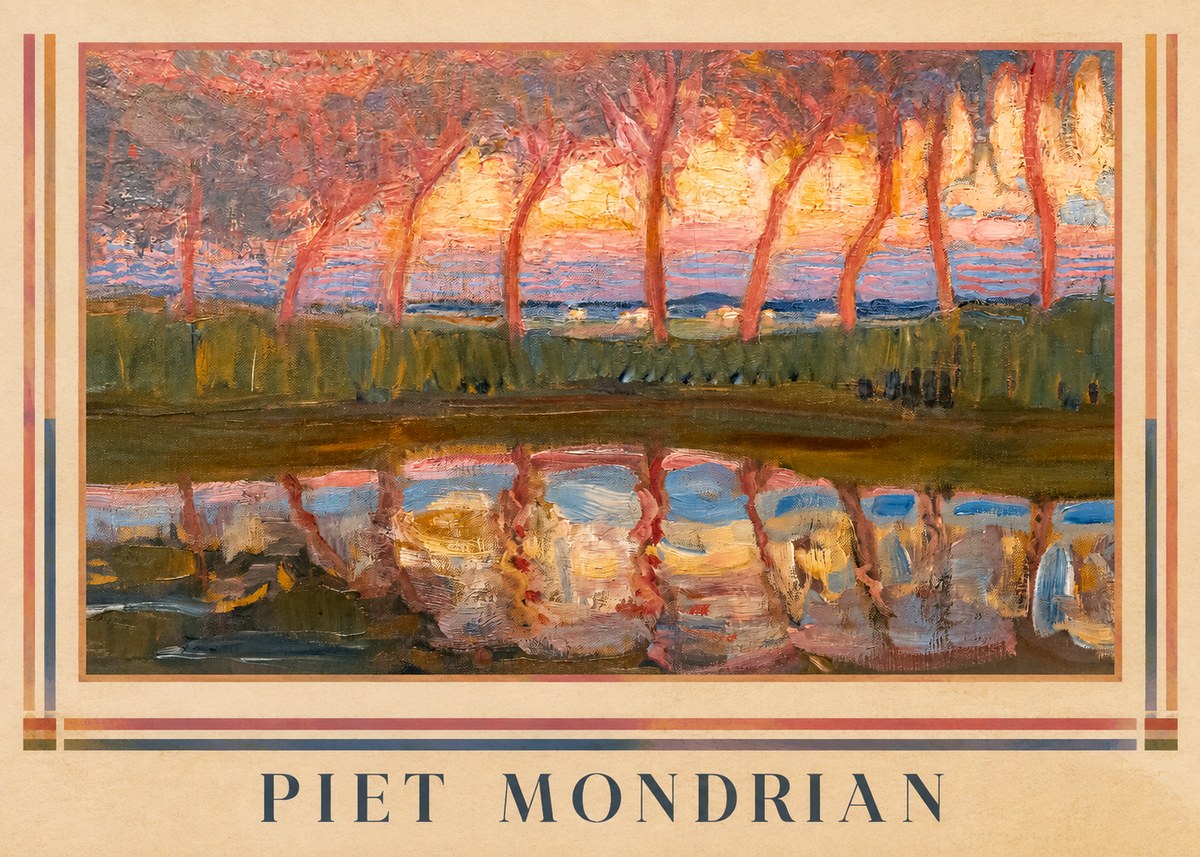 Piet Mondrian Willows No1 - Poszter