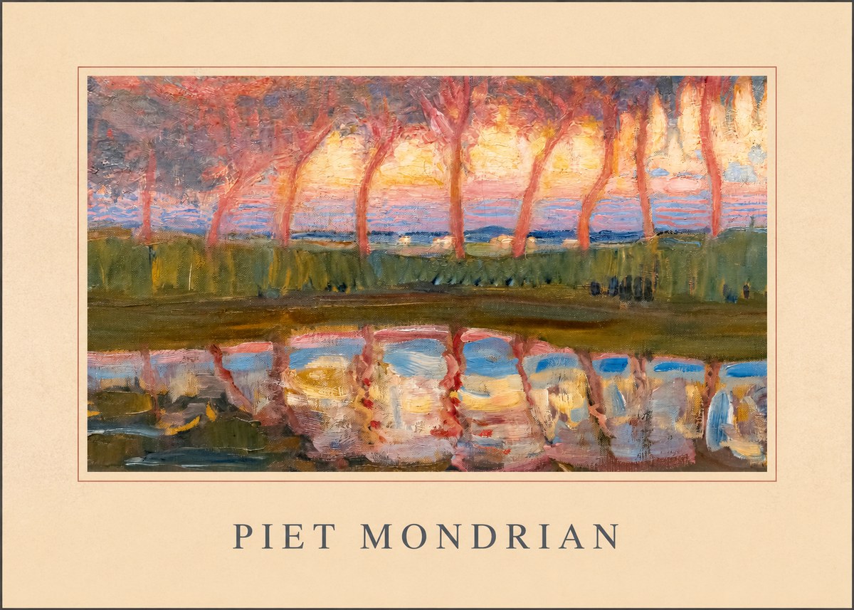 Piet Mondrian Willows No4 - Poszter