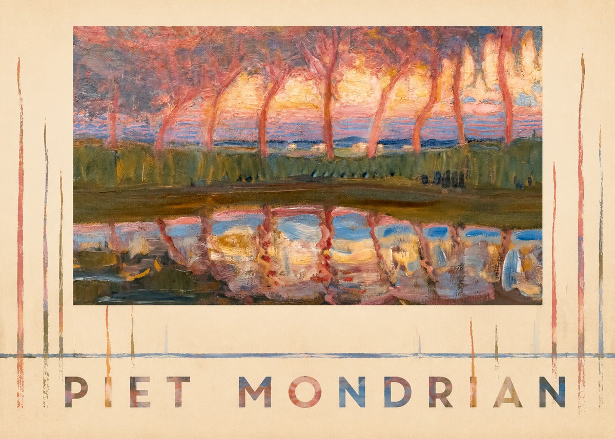 Piet Mondrian Willows No5 - Poszter