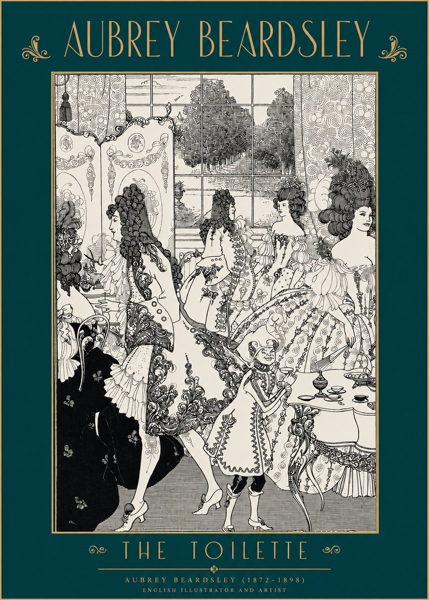 Aubrey Beardsley The Toilette No2 - Poszter