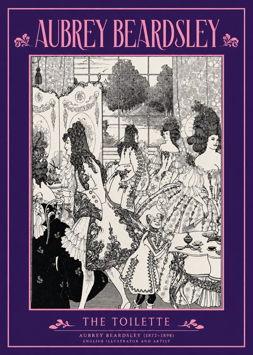 Aubrey Beardsley The Toilette No3 - Poszter