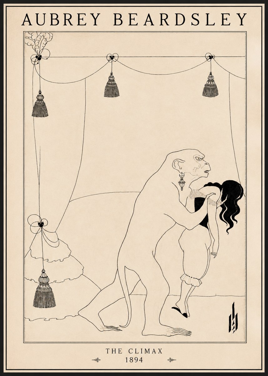 Aubrey Beardsley The Climax No1 - Poszter