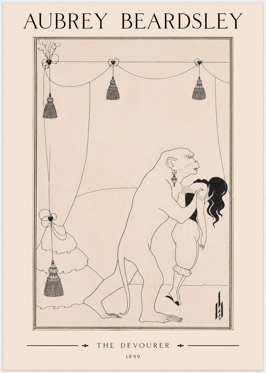 Aubrey Beardsley The Climax No3 - Poszter