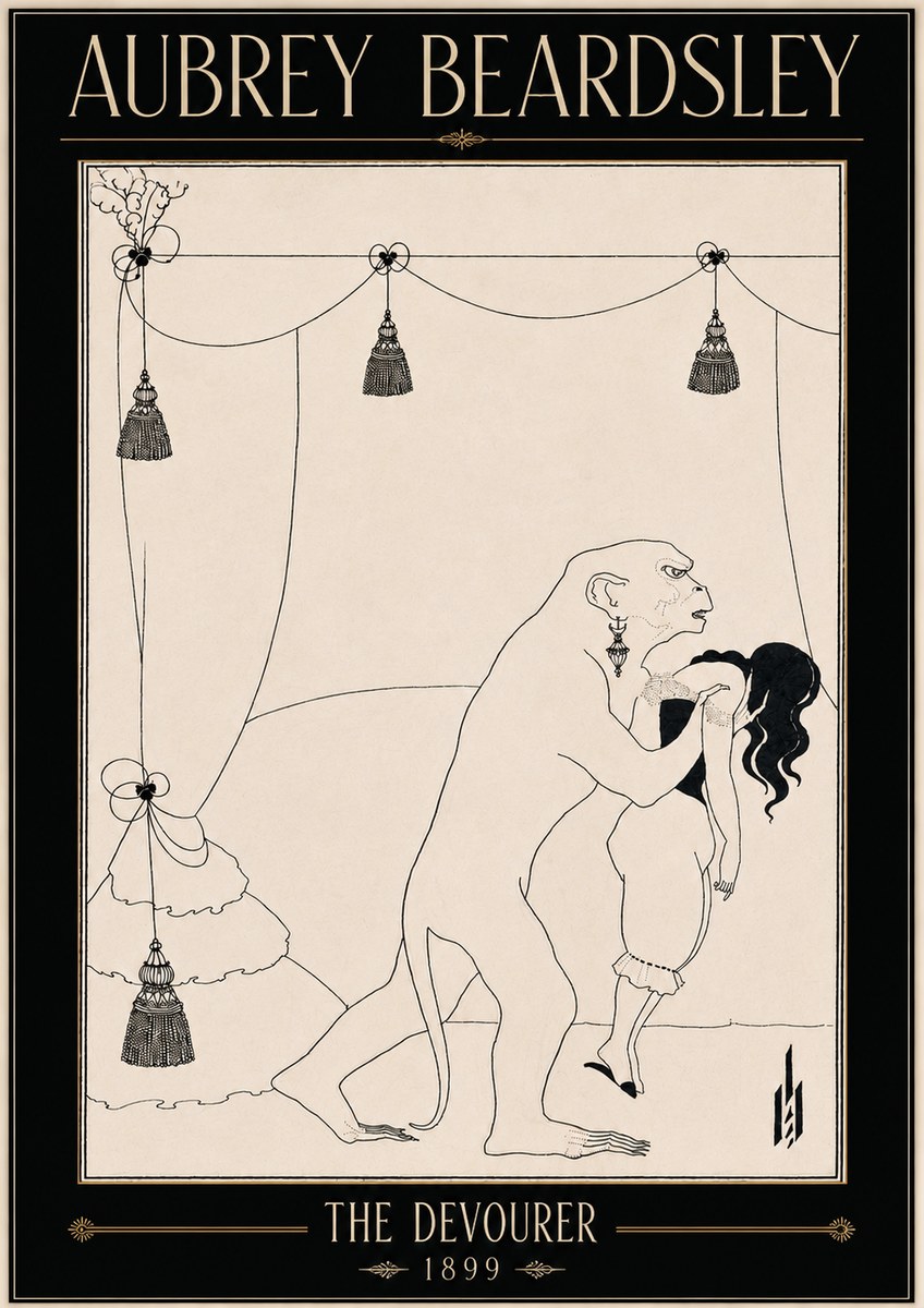 Aubrey Beardsley The Climax No5 - Poszter