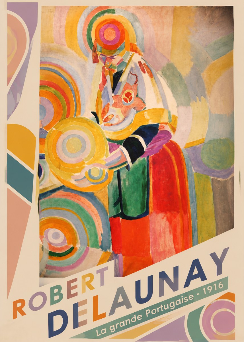 Robert Delaunay La Grande Portugaise II No2 - Poszter