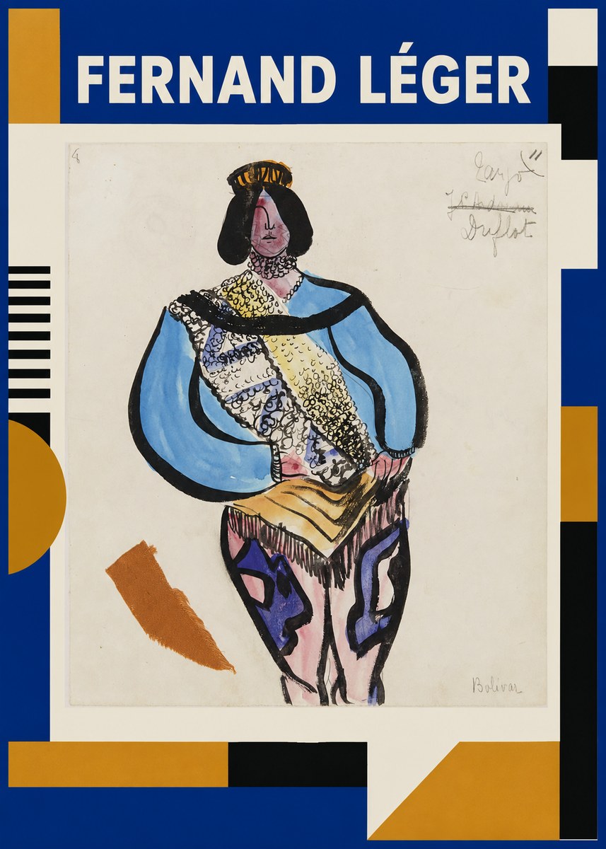 Fernand Léger Bolivar VIII No1 - Poszter