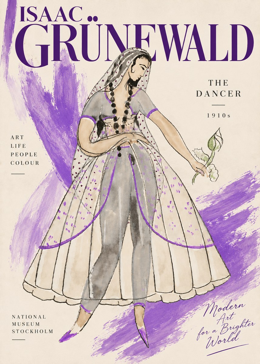 Isaac Grünewald Costume Study IV No6 - Poszter