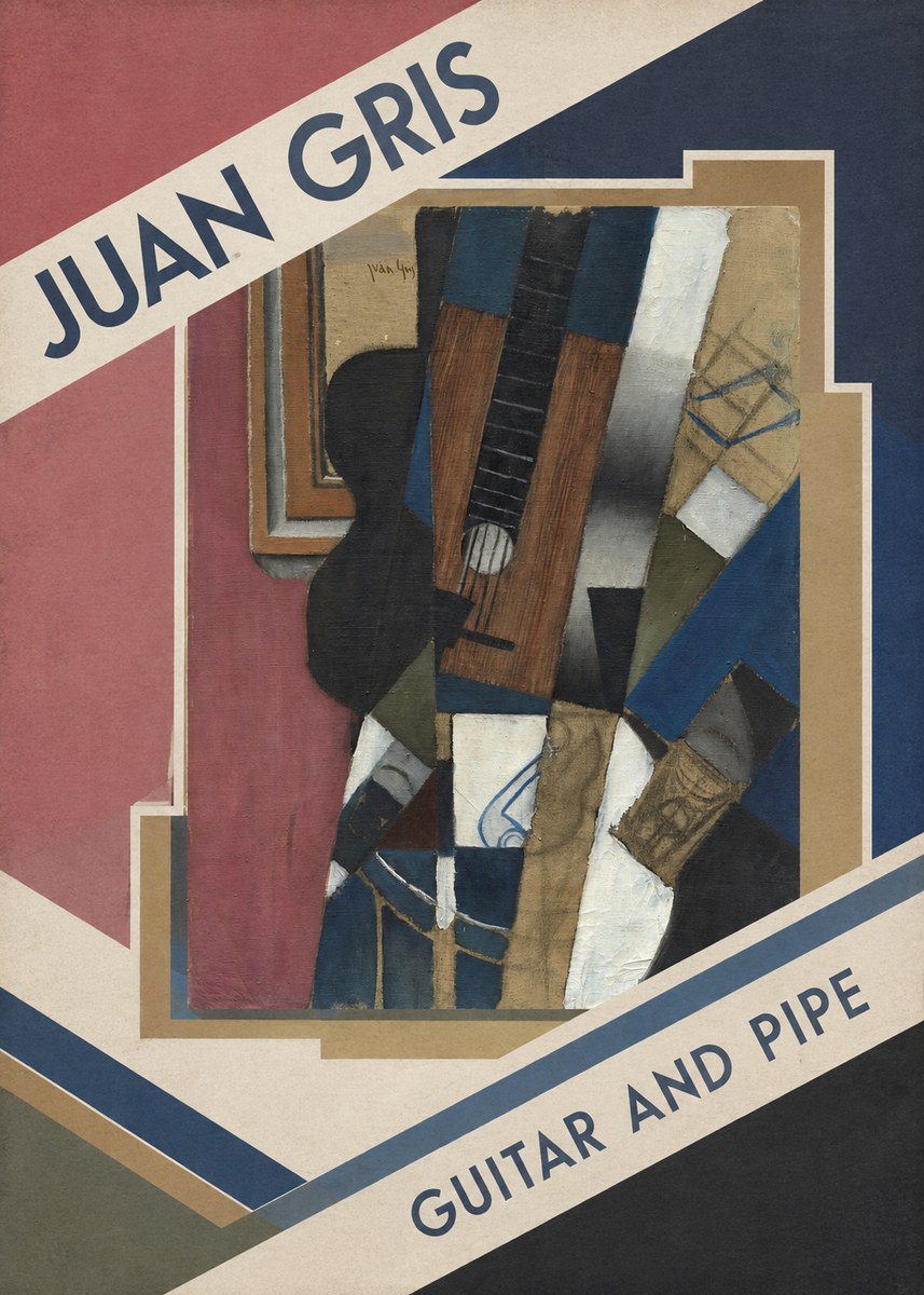 Juan Gris Guitar and Pipe I No2 - Poszter