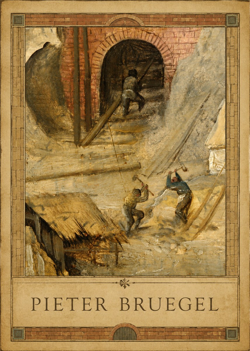 Pieter Bruegel The Miners No1 - Poszter