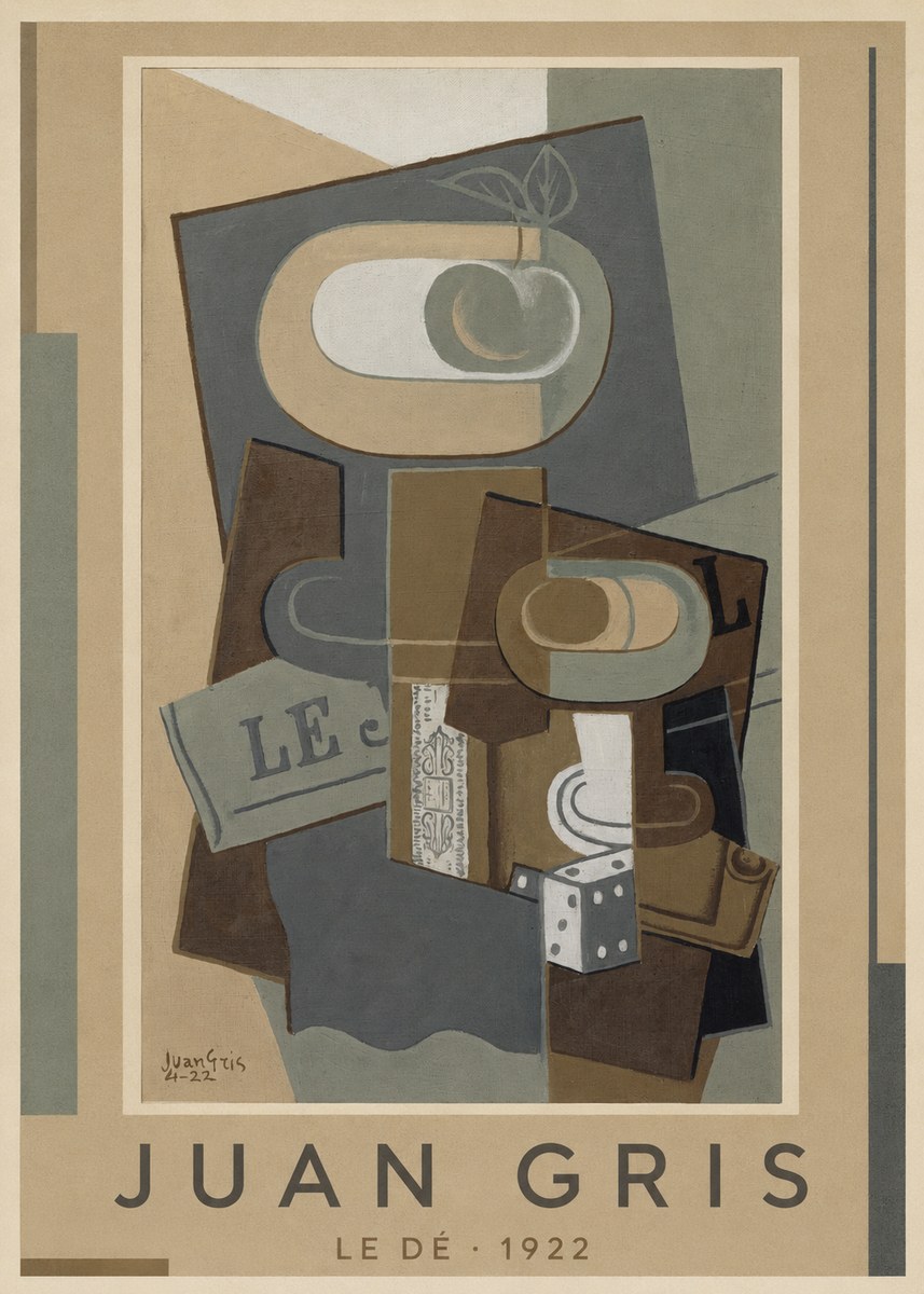 Juan Gris Le Dé No1 - Poszter