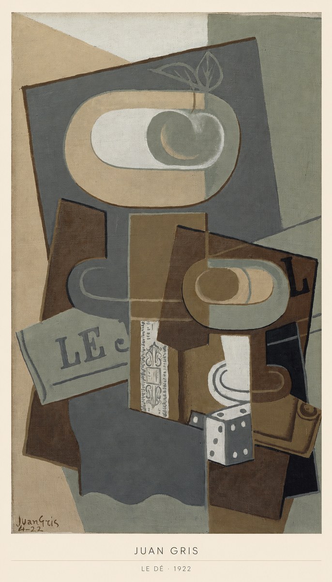 Juan Gris Le Dé No6 - Poszter