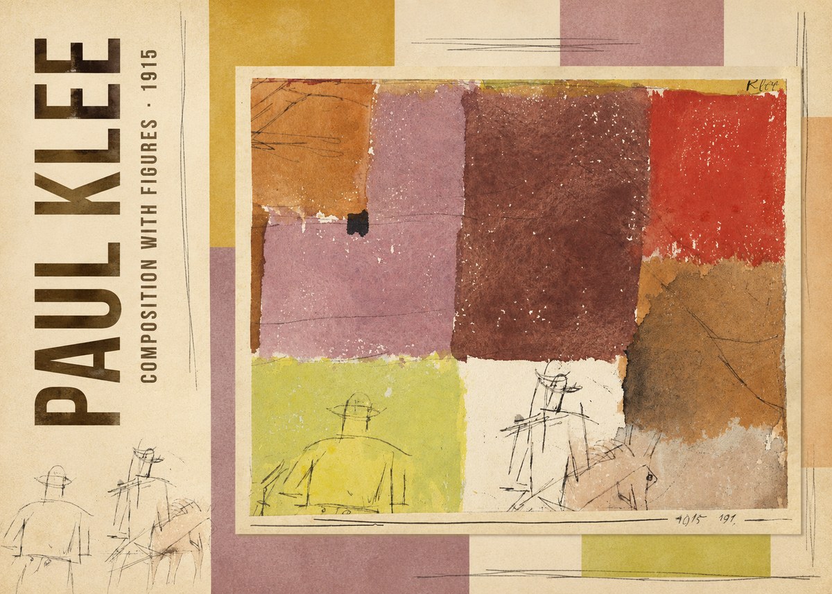 Paul Klee Composition with Figures I No3 - Poszter