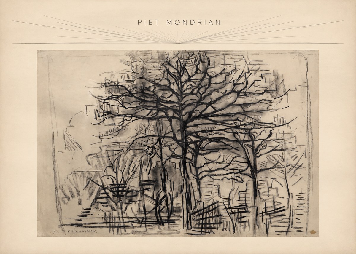 Piet Mondrian The Tree No3 - Poszter