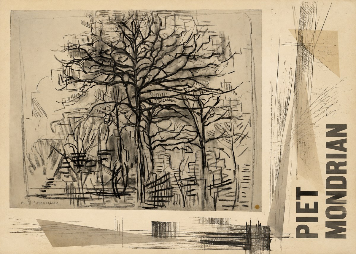 Piet Mondrian The Tree No6 - Poszter