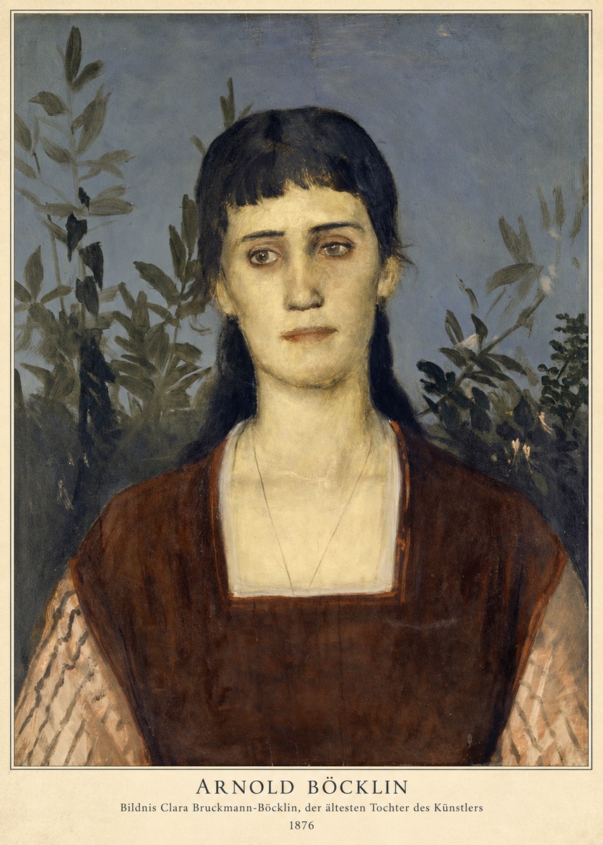 Arnold Böcklin Bildnis Clara Bruckmann-böcklin, Der Ältesten Tochter Des Künstlers No2 - Poszter