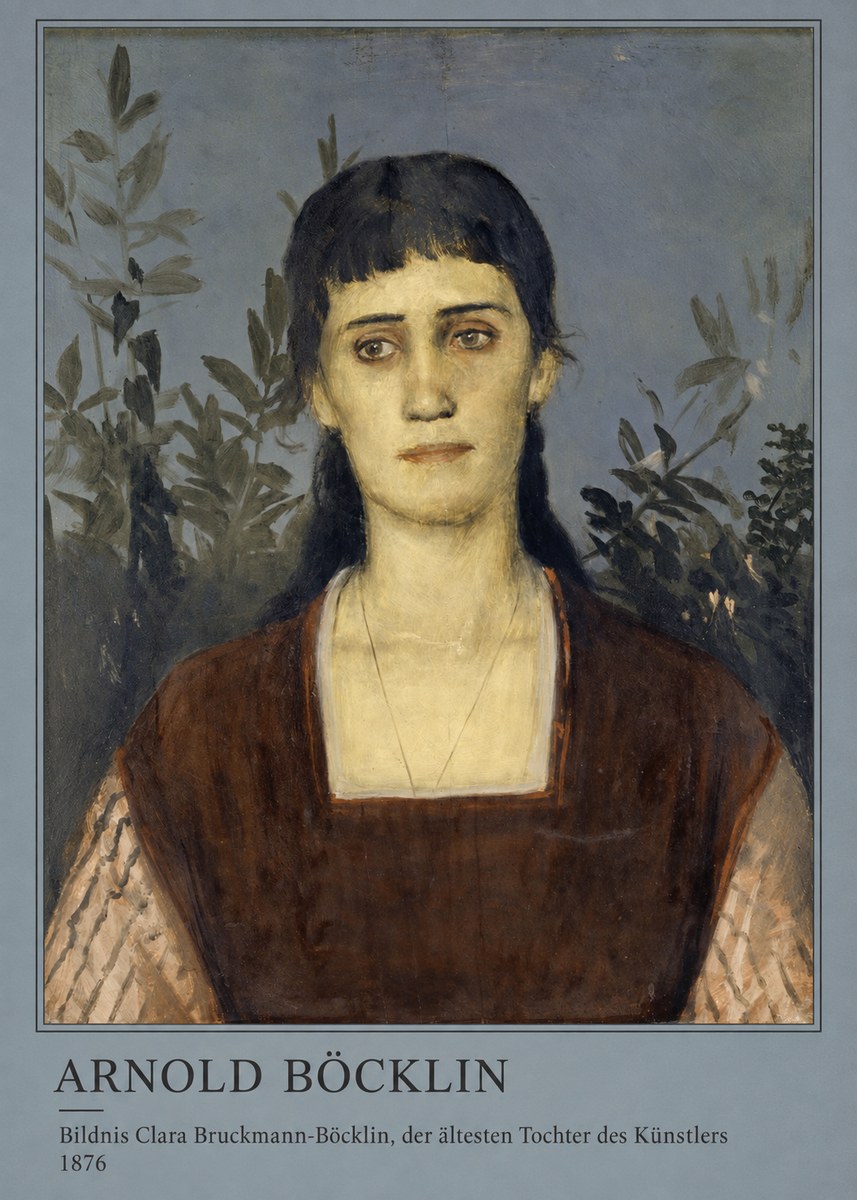 Arnold Böcklin Bildnis Clara Bruckmann-böcklin, Der Ältesten Tochter Des Künstlers No3 - Poszter