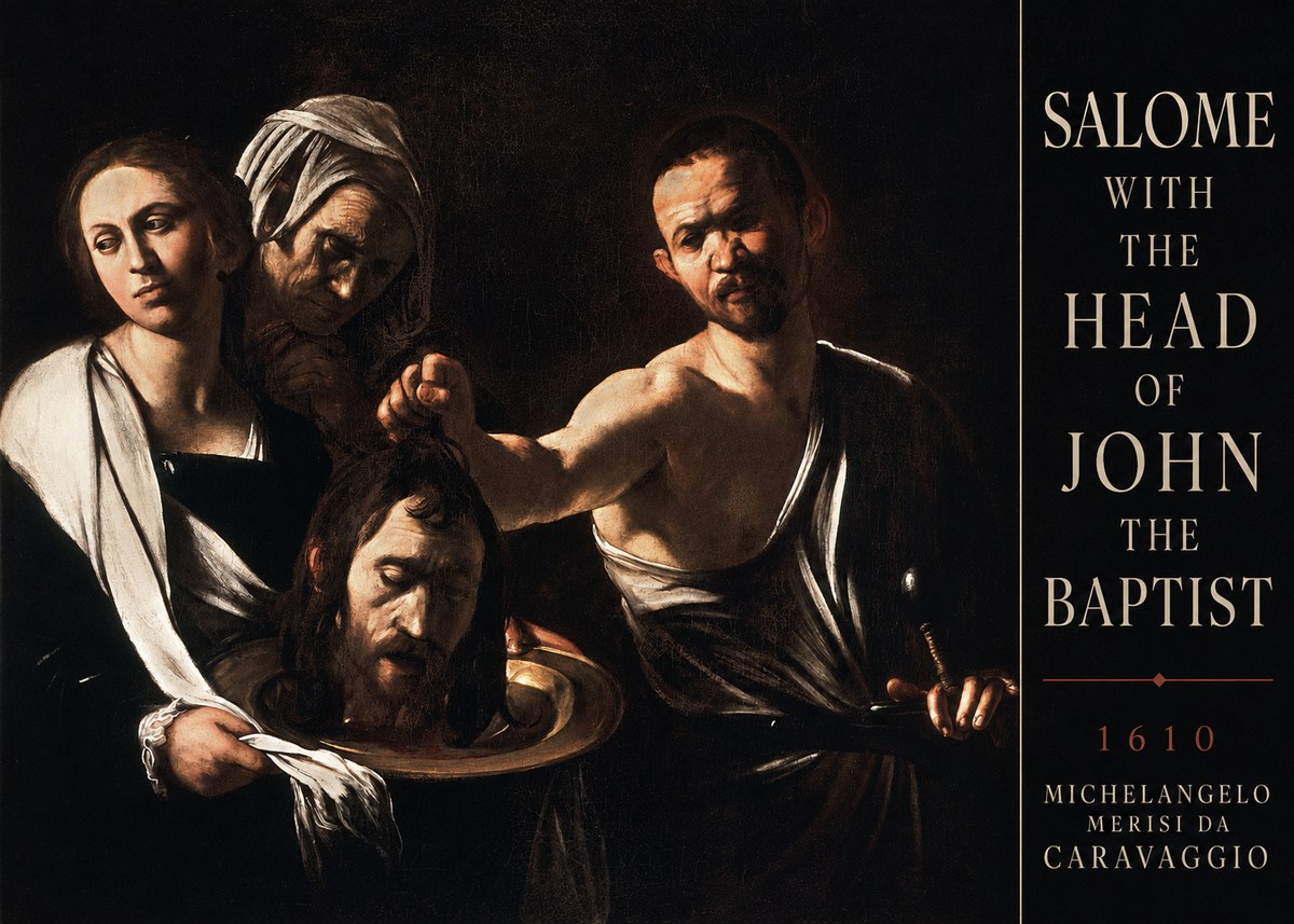 Michelangelo Merisi da Caravaggio Salome with the Head of John the Baptist No3 - Poszter