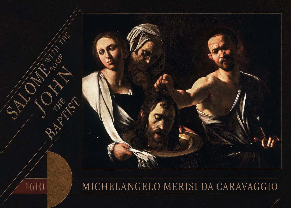 Michelangelo Merisi da Caravaggio Salome with the Head of John the Baptist No6 - Poszter