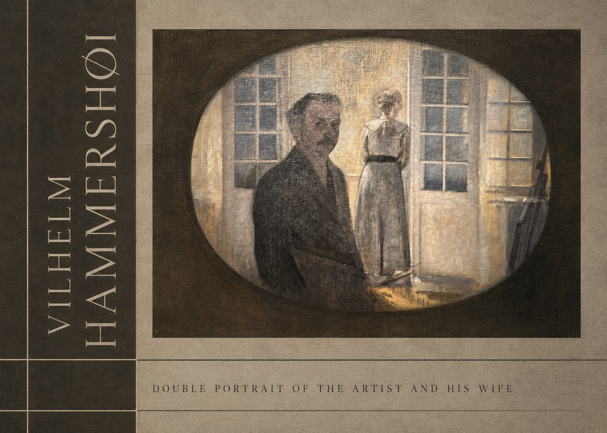 Vilhelm Hammershøi Double Portrait of the Artist and His Wife No2 - Poszter