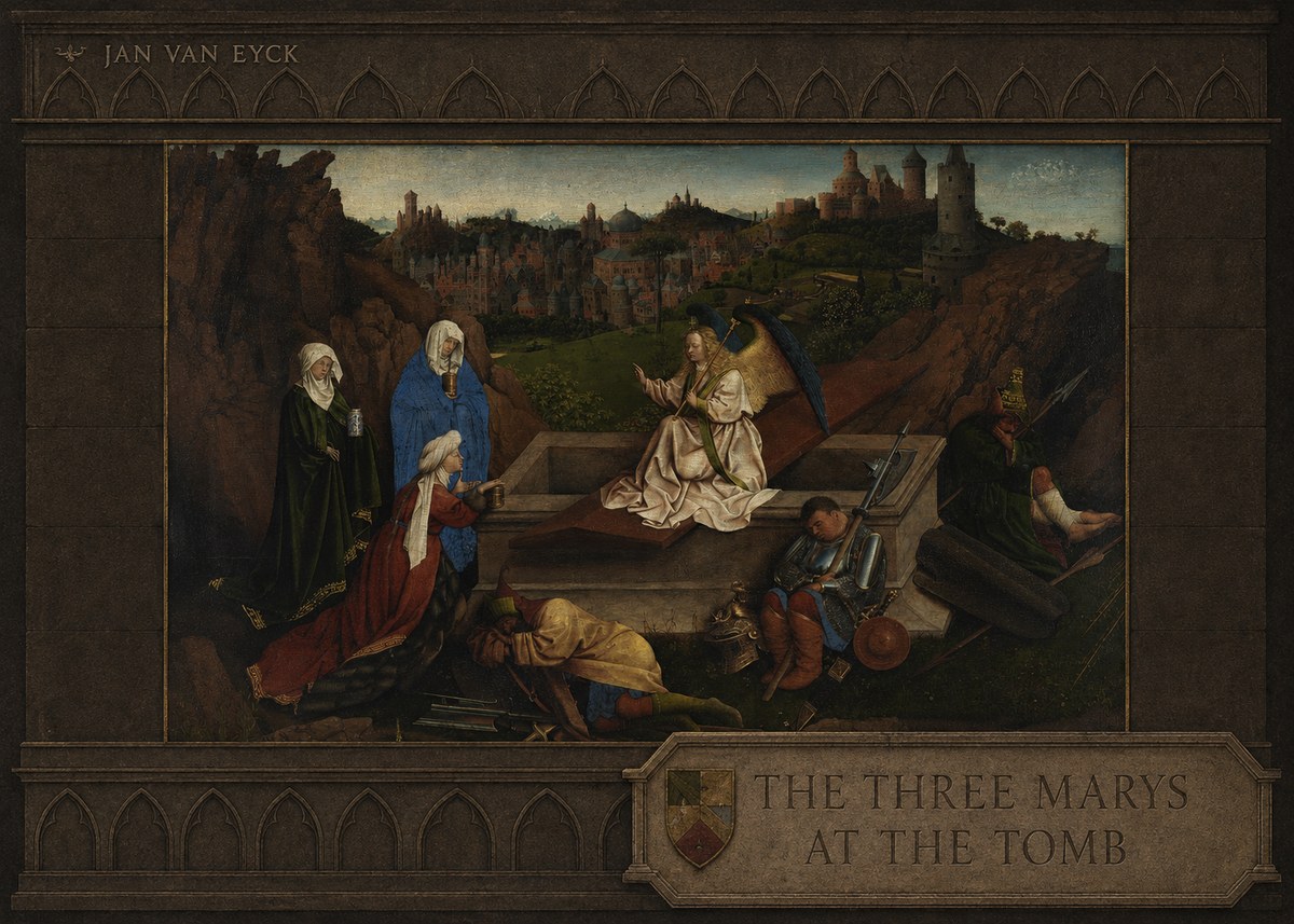 Jan van Eyck The Three Marys at the Tomb No3 - Poszter